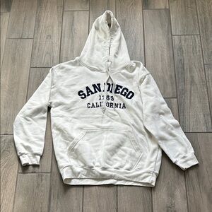 White San Diego California Men's Hoodie